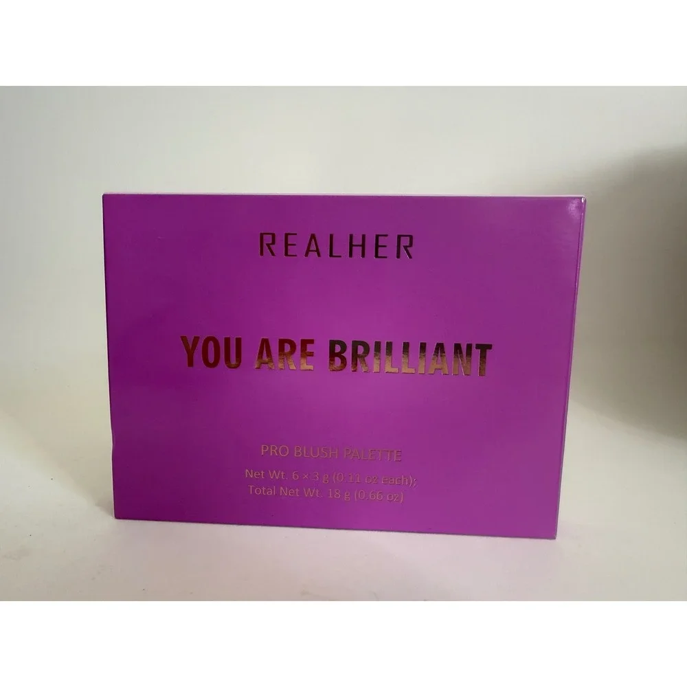 RealHer You Are Brilliant Pro Blush‎ Palette 6 Shades Cruelty Free New